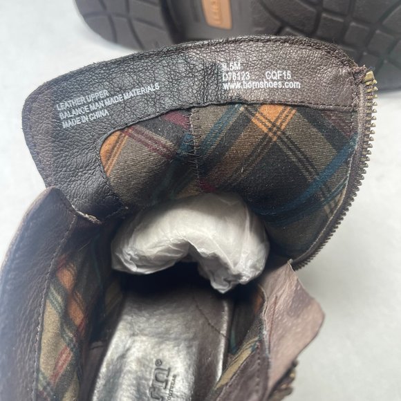 BORN Womens 9.5 M Pirlo Ankle Booties Brown Leather Buckle D76123 Boots - Picture 8 of 15